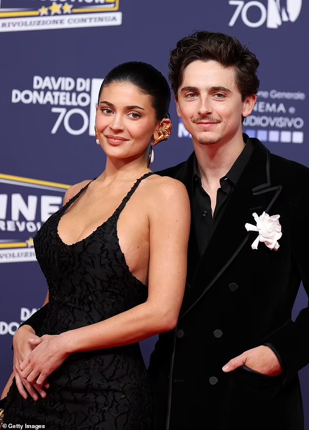 Kylie Jenner and Timothee Chalamet Make Their Red Carpet Debut in Rome in Classic&nbsp;Black
